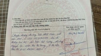 ❌ SỐC – LÔ GÓC GIÁ RẺ ❌  📍 Vị trí: Mỹ Đức – Hà Nội 📐 Diện tích: 80m²