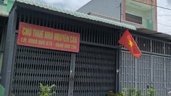 Cho thuê nhà mới nguyên căn mặt tiền đường nội bộ KDC Mỹ Yên, Chợ Gò Đ