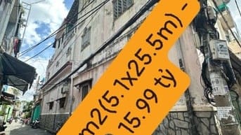 căn góc 4 tầng btct 129m2(5.1x25.5m) sát MT Hồng Bàng, p6, quận 6