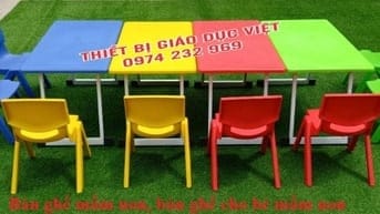 Bàn ghế mầm non, bàn ghế cho bé, bàn ghế nhựa giá rẻ