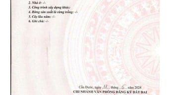 Chính chủ bán 64m2 đất thổ cư Sổ Hồng Riêng Long Hòa – Cần Đước