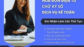 DỊCH VỤ KẾ TOÁN _ CHỮ KÝ SỐ _ HOÁ ĐƠN ĐIỆN TỬ