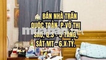 🏠 BÁN NHÀ TRẦN QUỐC TOẢN, P.VÕ THỊ SÁU, Q.3 - 5 TẦNG, SÁT MT - 6.X