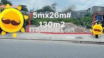 Đường rộng 12m, Hương Lộ 2, 130m2, giá 12.8 tỷ. đất trống vuông vứt