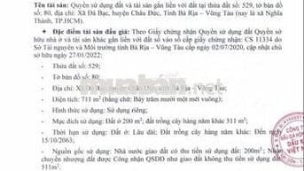 BĐS Xã Đá Bạc, Châu Đức, Bà Rịa – Vũng Tàu (Nghĩa Thành, TP.HCM)