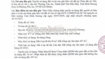 BĐS Phường Tân An, Thành phố Thủ Dầu Một, Tỉnh Bình Dương