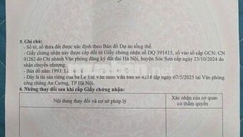 BÁN GẤP – ĐẤT THỔ CƯ GIÁ ĐẸP TẠI HIỀN NINH, SÓC SƠN