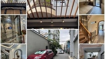 3lầu+s.thượng (3,5mx18m=63m2)+thang máy,5 phòng ngủ, hẻm 6m Lê Văn Sỹ