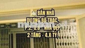 🏠 BÁN NHÀ DƯƠNG BÁ TRẠC, P.2, Q.8 - NHÀ ĐẸP 2 TẦNG - 4.X TỶ.