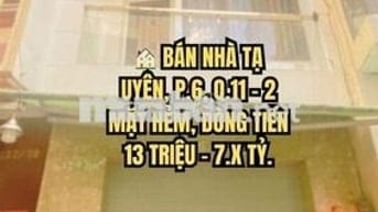 🏠 BÁN NHÀ TẠ UYÊN, P.6, Q.11 - 2 MẶT HẺM, DÒNG TIỀN 13 TRIỆU - 7.X