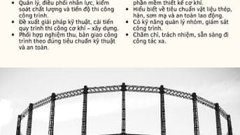 Tuyển dụng: Kỹ sư cơ khí - Thợ hàn