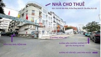 Chính chủ cho thuê nhà góc 2 Mặt tiền đường quận 1 giá chỉ 55 triệu