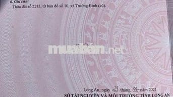 Cần bán lô sát bên KDC Sài Gòn Priver Part,TT Cần Giuộc.Đường 6m.SHR