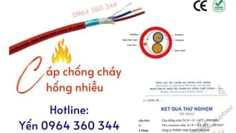 Cáp báo cháy chống cháy chống nhiễu 2x1.5 sẵn kho