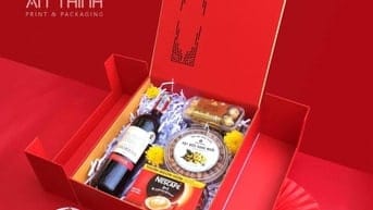 hộp giấy đựng quà tết 2026, hộp quà tết giấy cao cấp