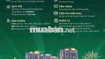 CẦN BÁN CĂN HỘ 2 PHÒNG NGỦ 66M2 GIÁ CHỈ 2,5 TỶ TẠI TP HCM