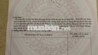Bán đất tổ 3, Chi Đông, Mê Linh. Gần KCN Quang Minh và chợ đình Chi