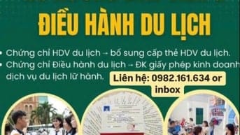 Đào tạo và Thi chứng chỉ nghiệp vụ du lịch