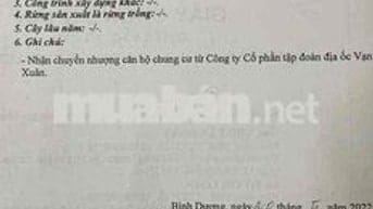 chính chủ cần bán chung cư BD - Giá: 1ty 550tr tl