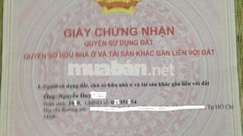 Đát trồng cây hàng năm , dt 1993 m2, Xã Nhuận Đức, Tp HCM