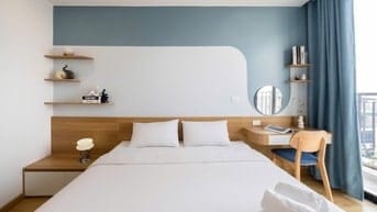 CHO THUÊ CĂN HỘ 2PN TRUNG TÂM BA ĐÌNH - ĐƯỜNG ĐÀO TẤN FULL NỘI THẤT 