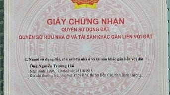 Bán Đất đường NH17A , Phường Thới Hòa, Tp Bến Cát, Bình Dương