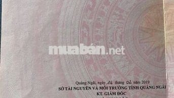An Lộc Phát Nghĩa Hà Quảng Ngãi 100m2 (5mx20m) đất ở 100%. 700tr TL