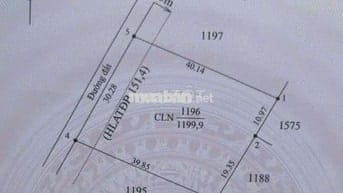 Chủ cần tiền bán gấp lô đất mặt tiền giá 1ty100