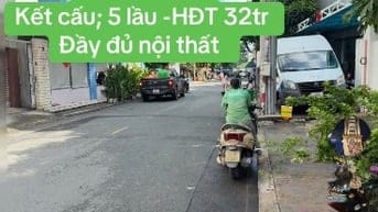 Bán nhà Mặt Tiền Yên Thế p2 Q. TB dt: 6 x 12 kết cấu : 5 lầu -hđt 32tr