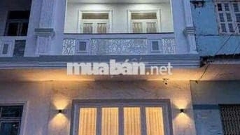 Nhà hoàn thiện 1 trệt 2 lầu thổ cư hoàn công khu dân cư đông đúc