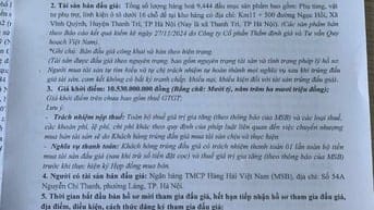 CÔNG TY ĐẤU GIÁ HỢP DANH SỐ 1 QUỐC GIA THÔNG BÁO BÁN ĐẤU GIÁ TÀI SẢN