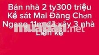 💥💥BÁN NHÀ LIỀN KỀ SÁT MAI ĐANG CHƠN HOÀ QUÝ💥