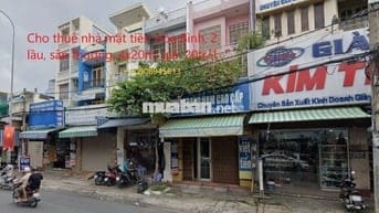Cho thuê nhà mặt tiền Hòa Bình, P Hiệp Tân, Tân Phú. 4x20m, 2 lầu,