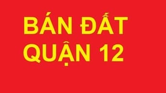 Bán đất giá rẻ đường Nguyễn Thị Búp, Hiệp Thành, Quận 12