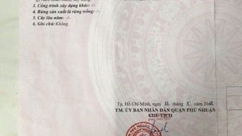Chính chủ bán nhà MT số 76 Hoàng Văn Thụ, Phú Nhuận, 99m2 23ty 500tr