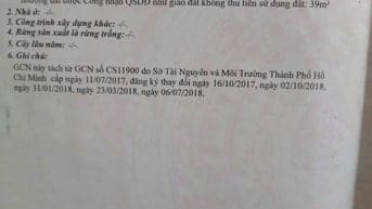 Cần tiền bán gấp lô đất 7x27, Rạch cây xanh, Ấp 7, Bình mỹ