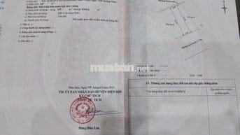 CHÍNH CHỦ BÁN LÔ ĐẤT ĐẸP – KHU ĐÔ THỊ SỐ 4, ĐIỆN NGỌC 147m2 đường 7m5