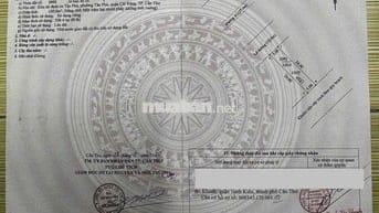 BÁN NỀN TRỤC CHÍNH A1 - KDC TÂN PHÚ, Q. CÁI RĂNG, TP CẦN THƠ