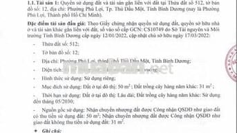 BĐS Phường Phú Lợi, Tp. Thủ Dầu Một, Bình Dương (Phú Lợi, TP.HCM)