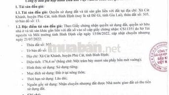 BĐS Xã Cát Khánh, huyện Phù Cát, tỉnh Bình Định (xã Đề Gi, Gia Lai)