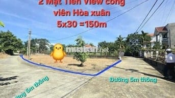 Lô *** 2 mặt tiền Hoà Xuân ĐN view công viên