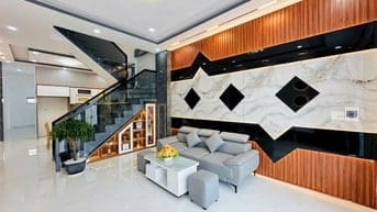 Nhà mới xây gàn kcn Cầu Tràm 112,5m2 SHR 4Pn 3Wc full 2ty280.