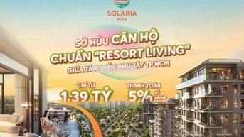 CHỈ HƠN 1TỈ SỞ HỮU NGAY CĂN HỘ NGHỈ DƯỠNG WATERPOINT SOLARIA. TT 2 NĂM