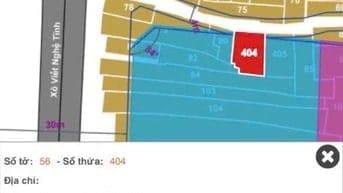 Bán đất chính chủ cạnh mặt tiền vài bước chân 