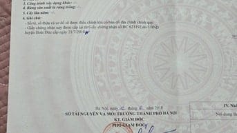 Bán đất 162m2 vuông vắn đẹp, Vân Côn, Hoài Đức