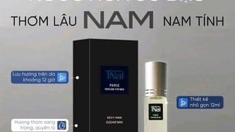 Tinh dầu nước hoa cô đặc TNal thiết kế nhỏ gọn tiện dụng và sang trọng