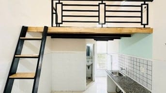 Phòng trọ sinh viên giá rẻ - Gần Sân Bay - phòng có gác cao, cửa sổ