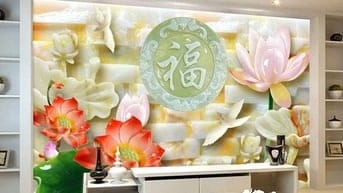 Tranh gạch 3d dán tường phòng khách - hành lang - CXV44
