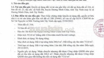 BĐS xã Suối Đá, Dương Minh Châu, Tây Ninh (Dương Minh Châu, Tây Ninh)