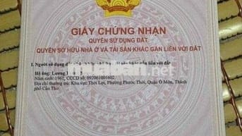 2tỷ500tr cho 1206m2 có 300 odt Ở gần nhà máy nhiệt điện phước thới cần